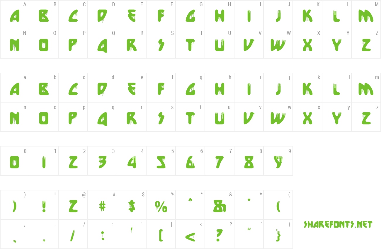 Font Future Blood preview